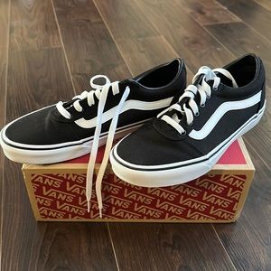 Black and white vans